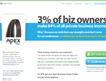 Tablet Screenshot of apexprofile.com